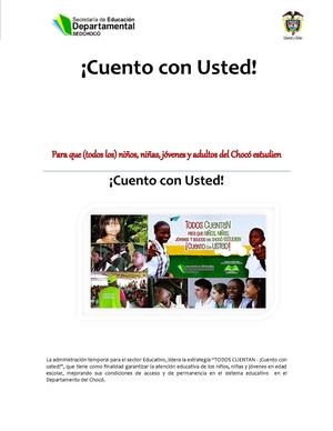 Todos Cuentan Cuento Con Usted