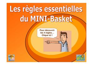 Les Regles Du Mini Basket