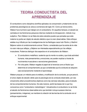 Teorias del aprendizaje