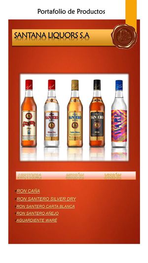 Portafolio de Productos Santana Liquors SA