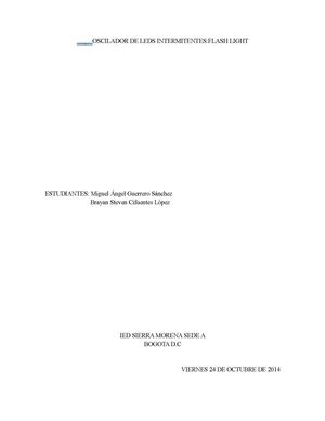 Oscilador De Leds Intermitentes