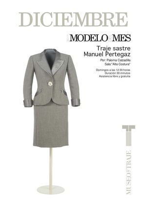 Traje sastre de Manuel Pertegaz