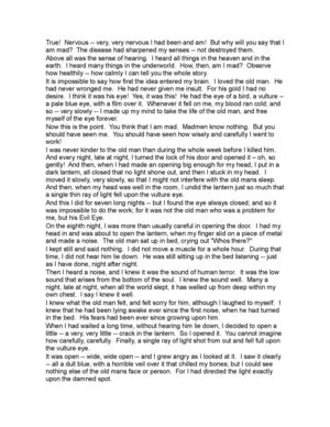 The Tell Tale Heart Text