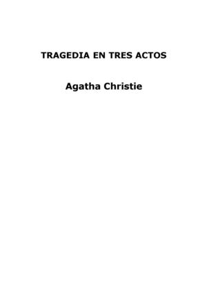 Christie, Agatha Tragedia En Tres Actos