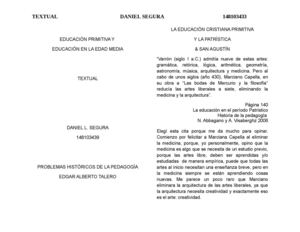 Educación Primitiva y de la Edad Media