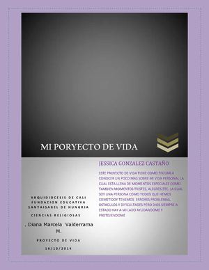 Mi Poryecto De Vida Jessica Gonzalez