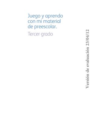 Maria J Romero Juego Y Aprendo Material De Preescolar Pdf