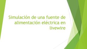 Simulación De Una Fuente De Alimentación Eléctrica En