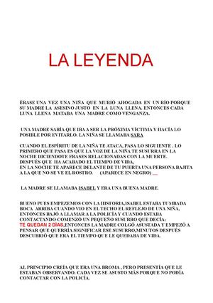 LA LEYENDA