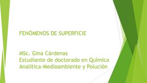 Fenómenos De Superficie