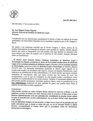 Informe de Medicina Legal