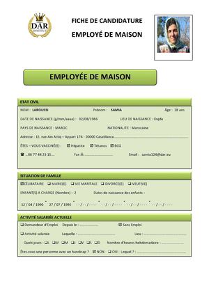 Fiche Samia Laroussi