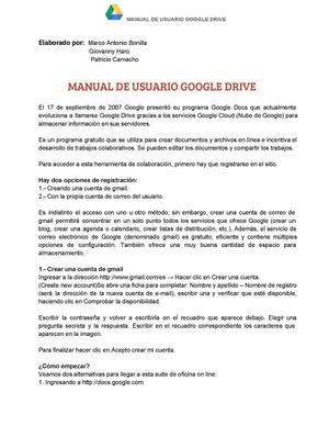 Manual Google Drive