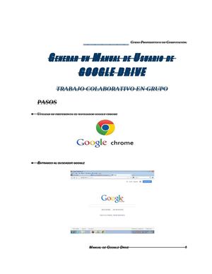 MANUAL DE GOOGLE DRIVE