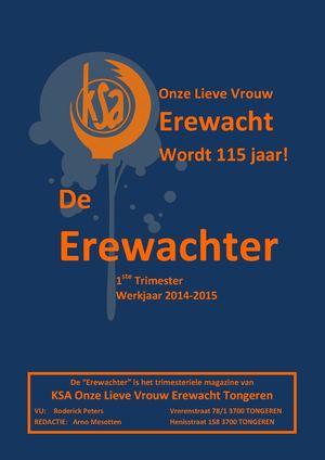 De Erewachter Trimester 1 2014 2015