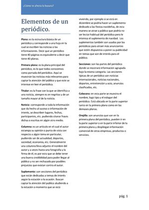 Elementos De Un Periódico