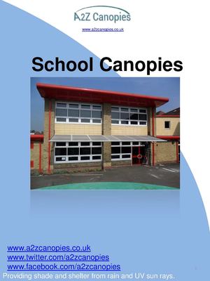 A2z Canopies School Canopies Brochure