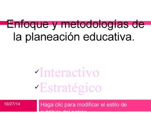 Planeacion Educativa