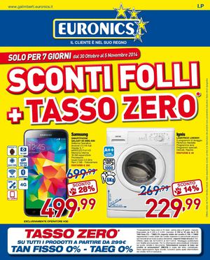 Volantino Euronics Galimberti 30/10 al 5/11/2014