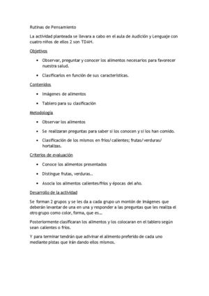 Rutinas De Pensamiento