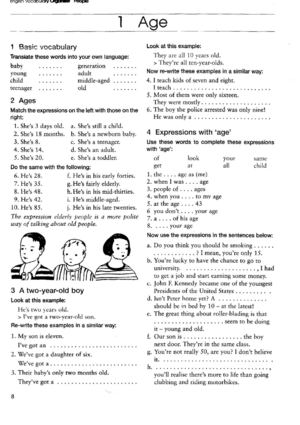 English Vocabulary Organiser With Key