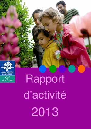 Rapport d'activité 2013 de la Caf de la Creuse