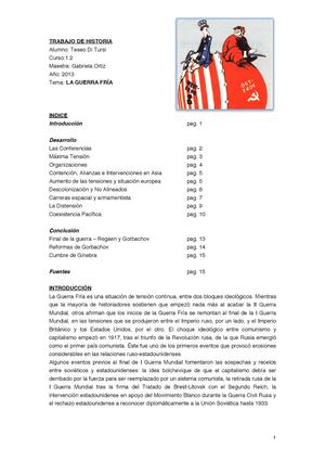 La Guerra Fría Teseo Di Tursi