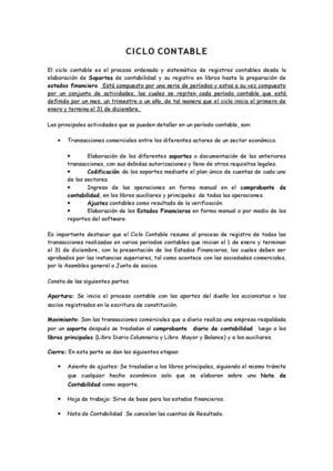 Ciclo Contable