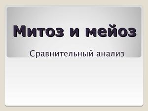 сравнительный анализ