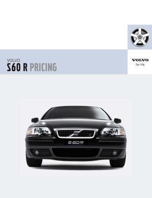 S60r 2004 Brochure d'achat & tarifs En £