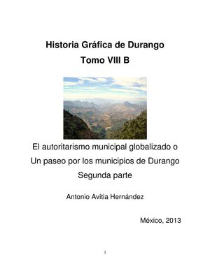 Historia Gráfica de Durango Tomo VIII B