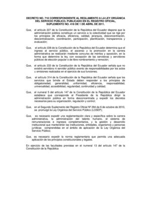 REGLAMENTO LOSEP