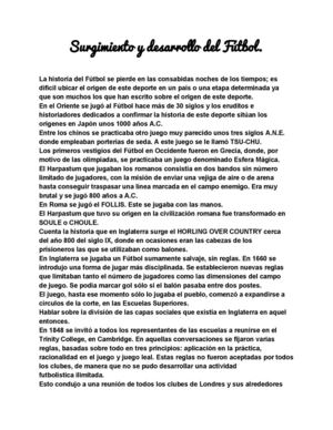 surgimiento del futbol