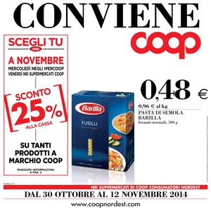 Volantino Coop Friuli Dal 30 Ottobre Al 12 Novembre