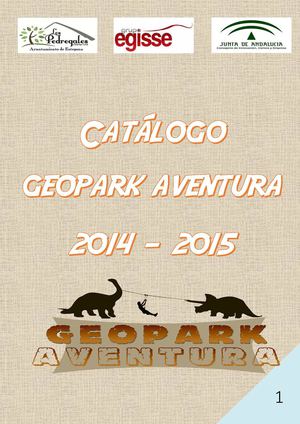 Catálogo Geopark Aventura 2015