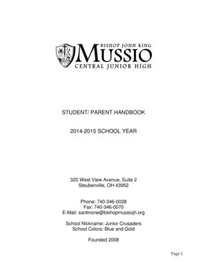 BJKM JH School Handbook