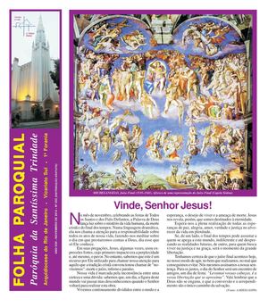 Folha Paroquial da Santíssima Trindade, Flamengo - RJ