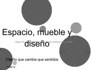 Espacio, Mueble Y Diseño