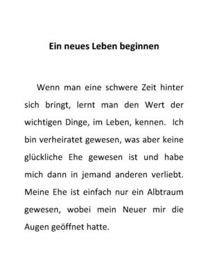 Ein Neues Leben Beginnen