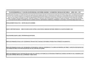 Anexo 3 Plan De Acción Escuela De Padres