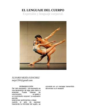 EXPRESIÓN Y LENGUAJE CORPORAL