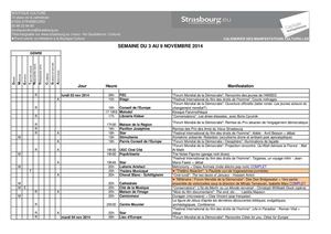 Semaine 45 Du 3 Au 9 Novembre