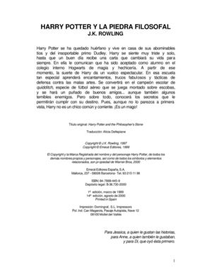 Harry Potter Y La Piedra Filosofal