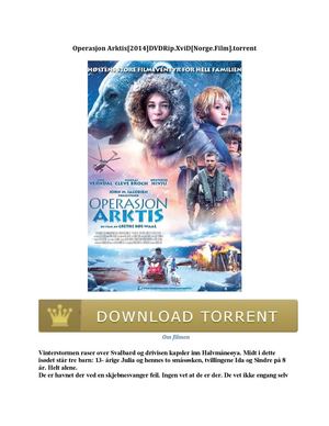 Operasjon Arktis[2014]dvdrip Xvi D[norge Film] Torrent