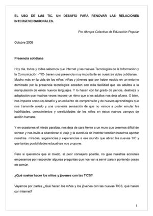 Uso Responsable De Tic