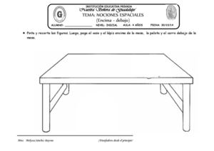 SESIÓN: NOCIONES ESPACIALES (encima - debajo)