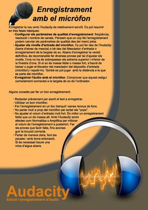 Audacity 3a Ses Enregistrament de veu