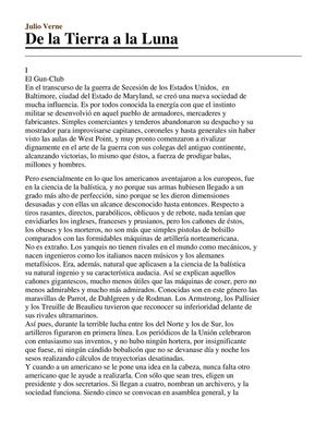 Verne, Julio De La Tierra A La Luna