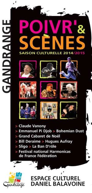 Saison Culturelle Poivr'et Scènes Gandrange 2014-2015