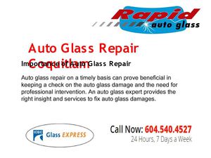 Auto Glass Repair & Replacement In Coquitlam